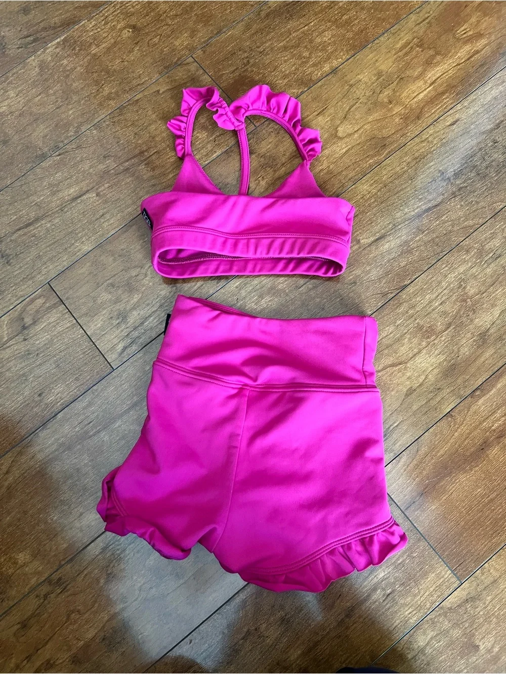 Tiger Friday 2 piece set - hot pink - child medium